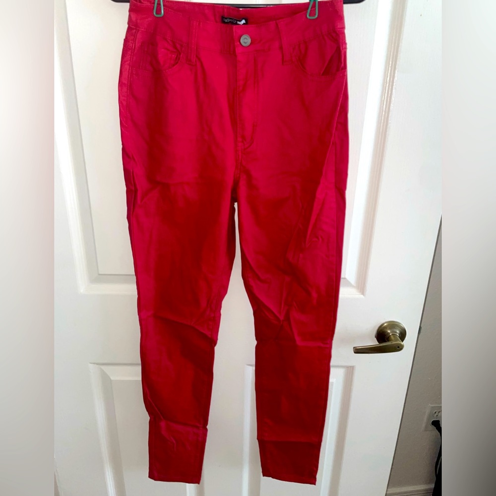 Red Leather Pants